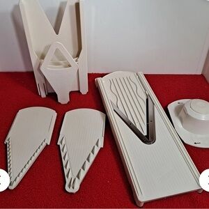 White Mandoline Slicer Set